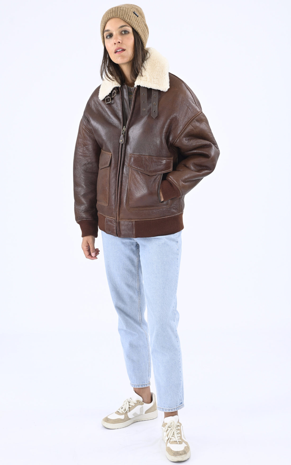 A &quot;LCW ELISA&quot; Mocca Schott Pilote Femme opened photo