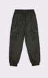 A "18850 PANTS CARGO REGULAR" Vert Rains Pantalon Femme details photo