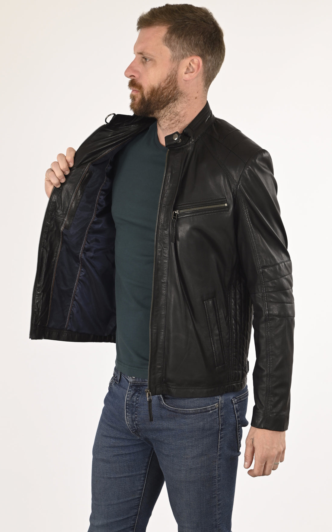 A &quot;BULK&quot; Noir La Canadienne Blouson Homme opened photo