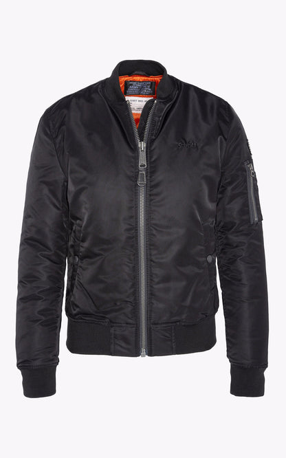 A &quot;AIRFORCEWRS&quot; Noir Schott Blouson Femme opened photo