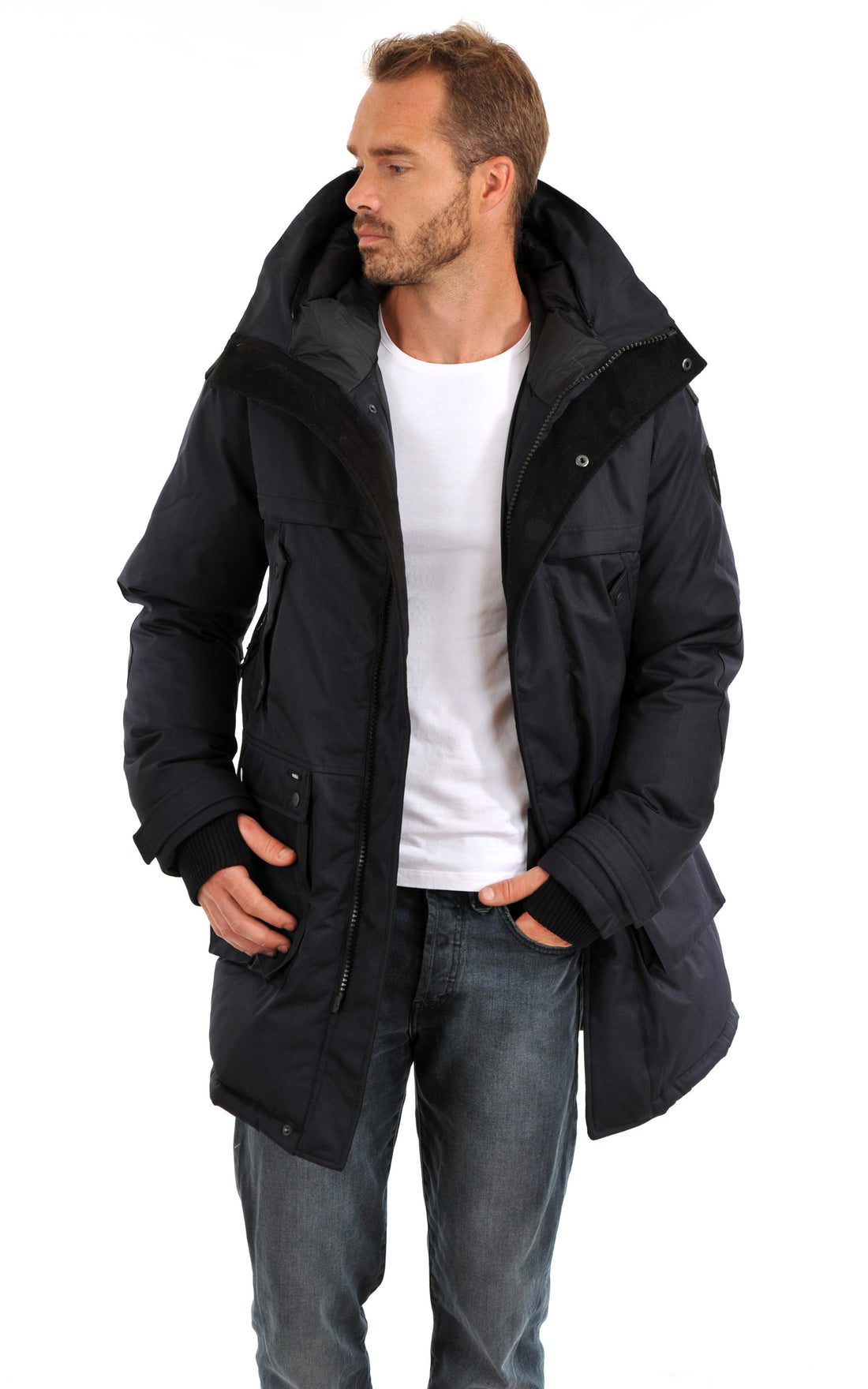 A &quot;YATESY&quot; Navy Nobis 3/4 Homme closed photo