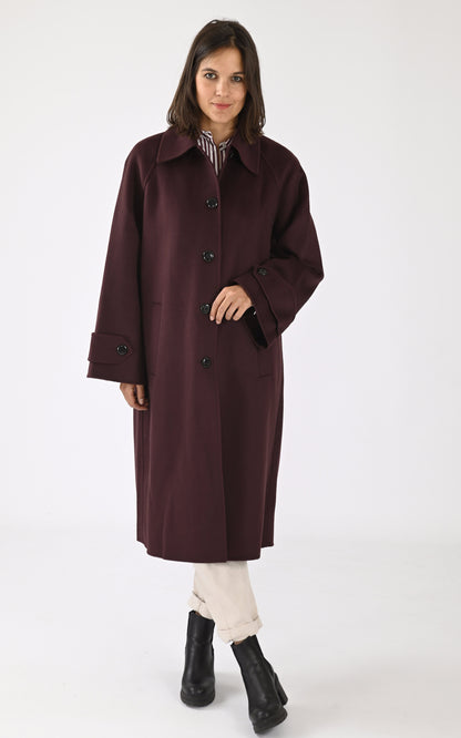 A &quot;MARLY&quot; Prune Tara Jarmon Manteau Femme closed photo