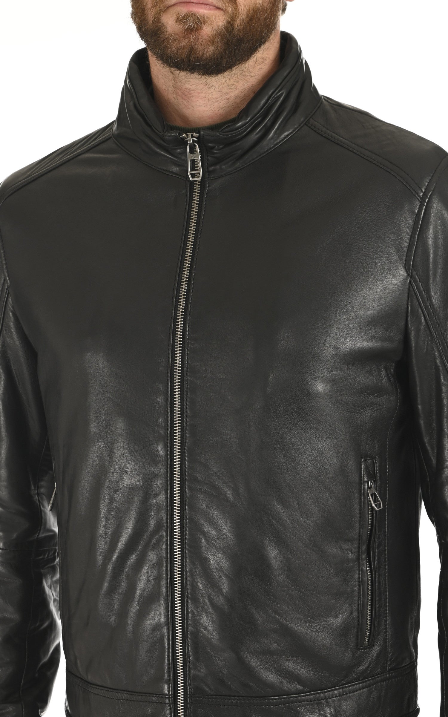 A &quot;BENDER&quot; Noir Milestone Blouson Homme details photo