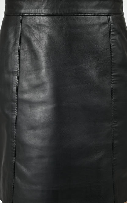Jupe cuir Kenzane noir