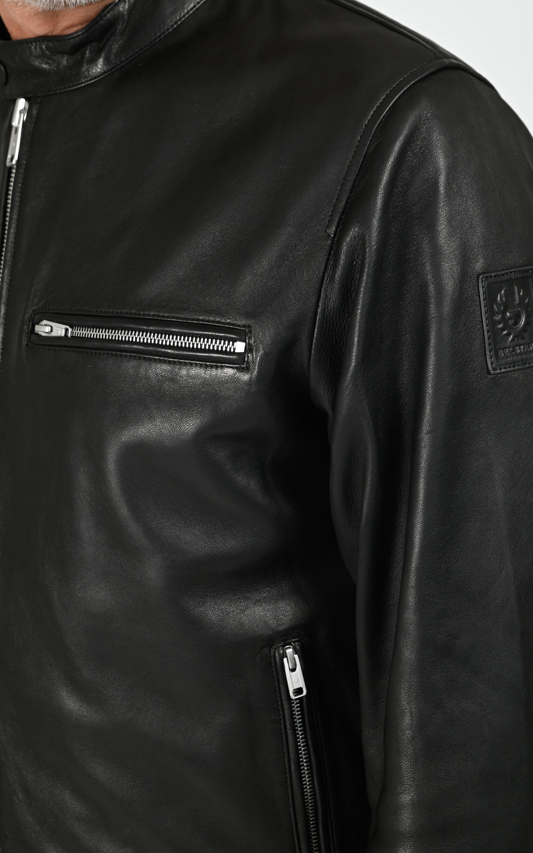 Blouson cuir Track Racer noir
