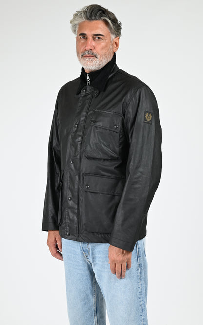 Veste coton ciré Incline jacket noir