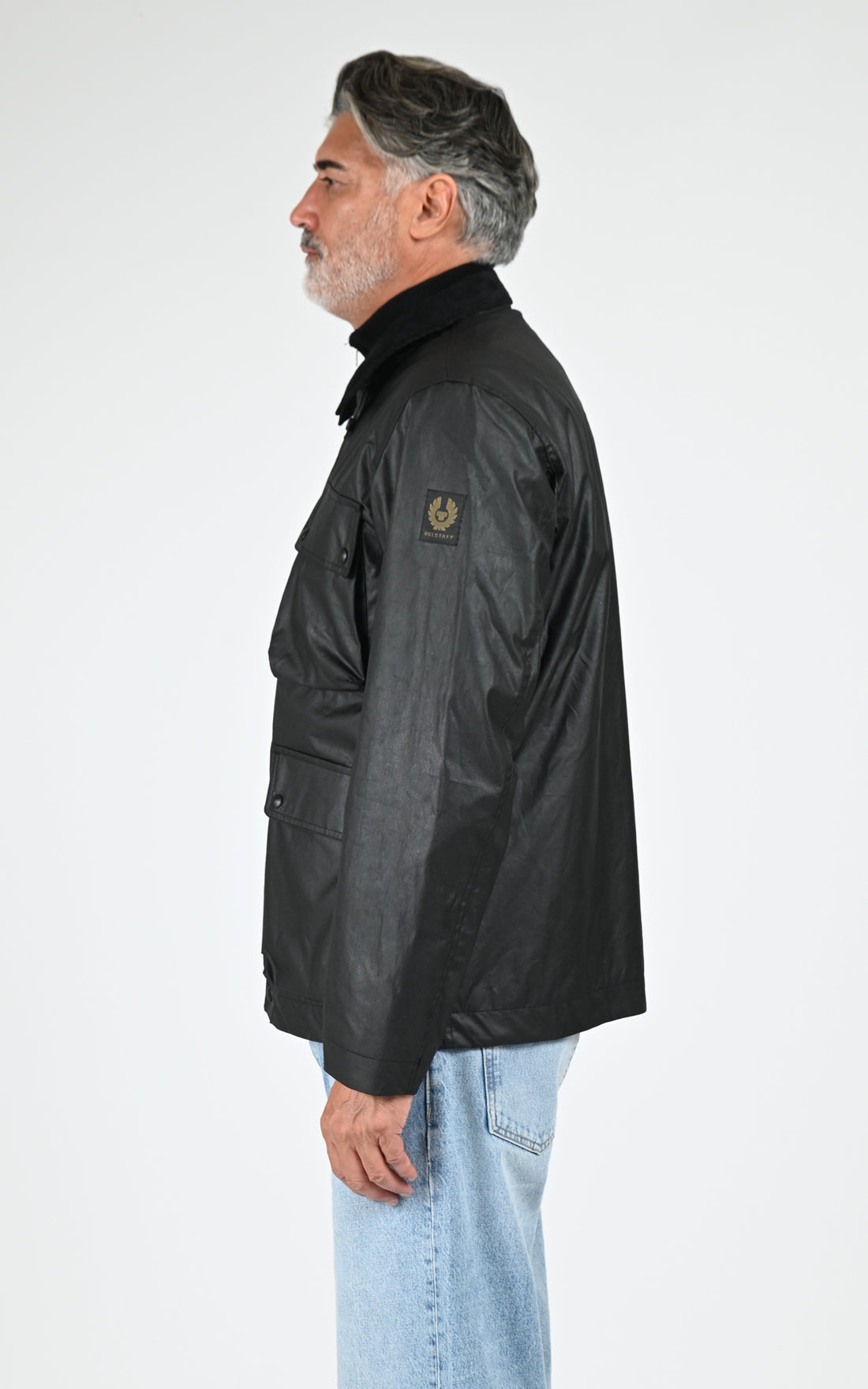 Veste coton ciré Incline jacket noir
