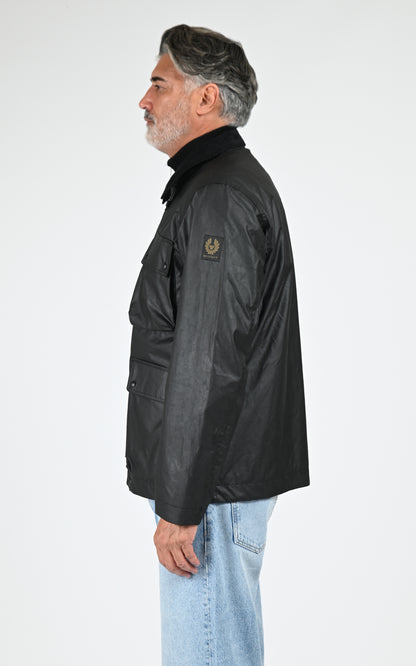 Veste coton ciré Incline jacket noir