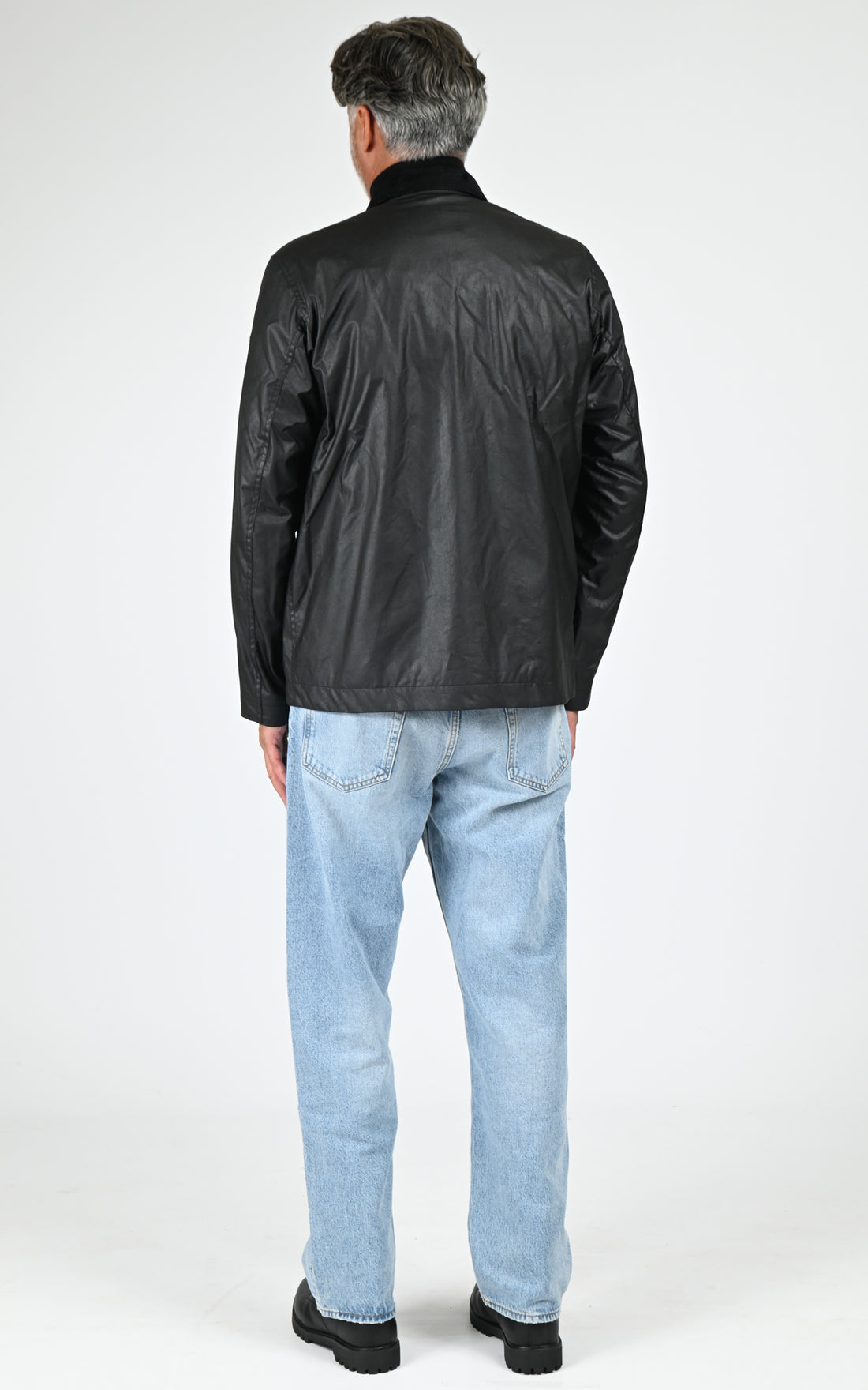 Veste coton ciré Incline jacket noir