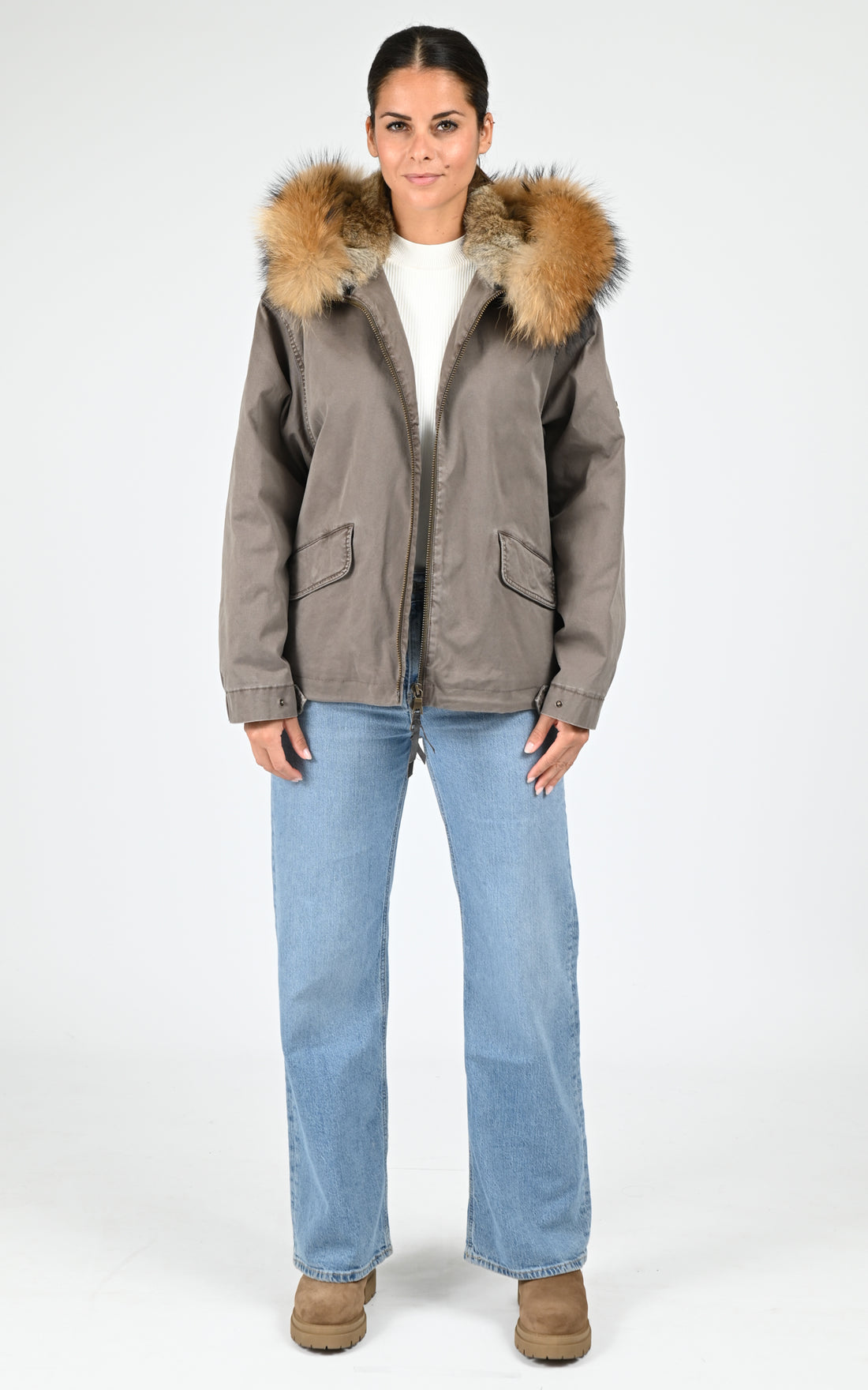 Veste toile army Bella kaki