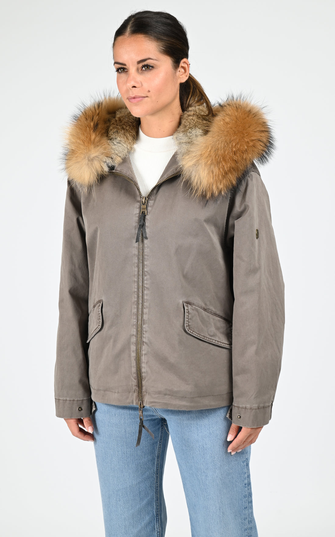 Veste toile army Bella kaki