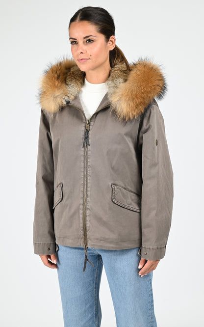 Veste toile army Bella kaki