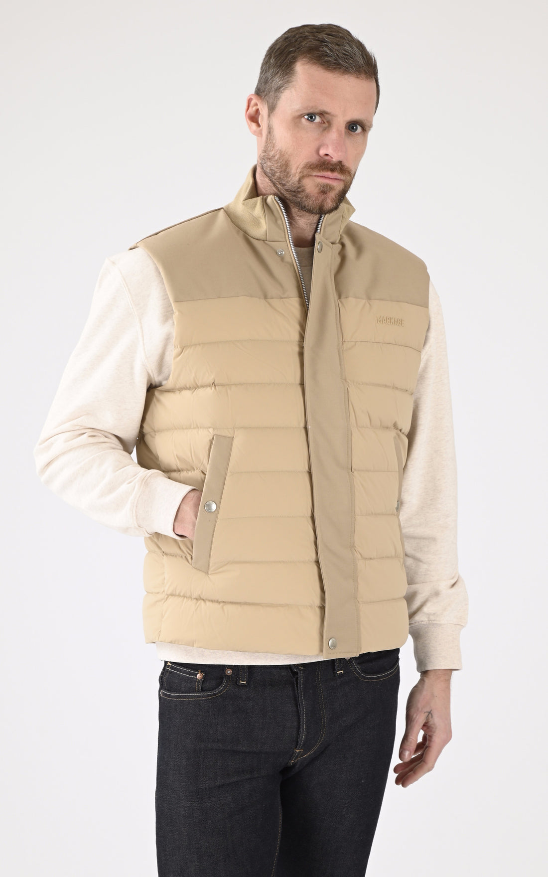 A &quot;BRODY&quot; Beige Mackage gil_doudoune Homme opened photo