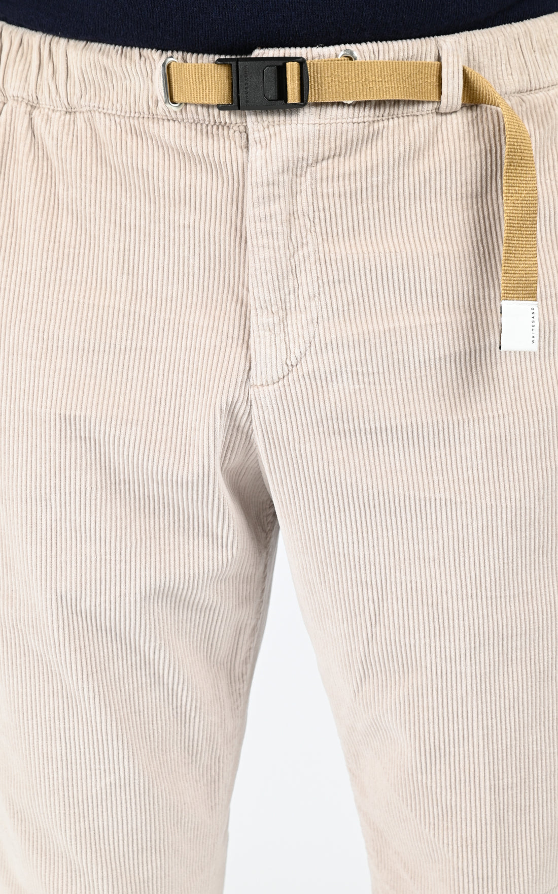 Pantalon velours côtelé beige
