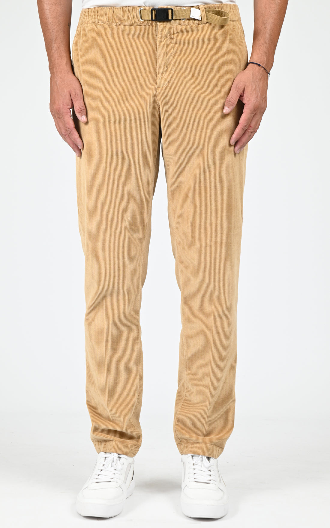 Pantalon velours côtelé caramel
