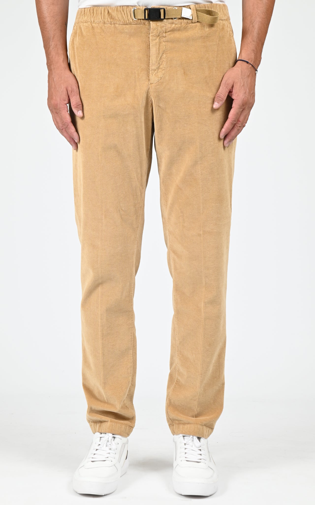Pantalon velours côtelé caramel 1