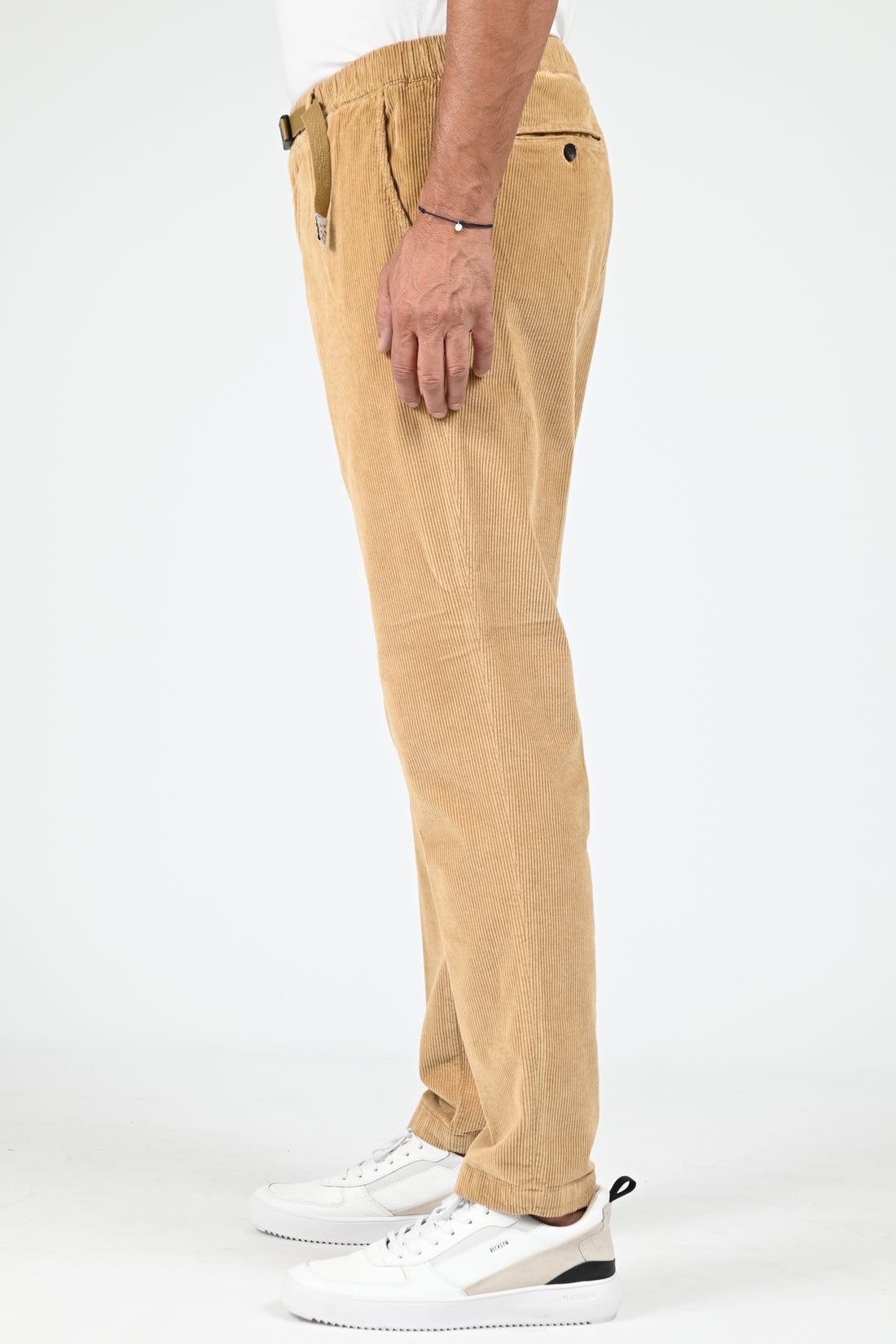 Pantalon velours côtelé caramel