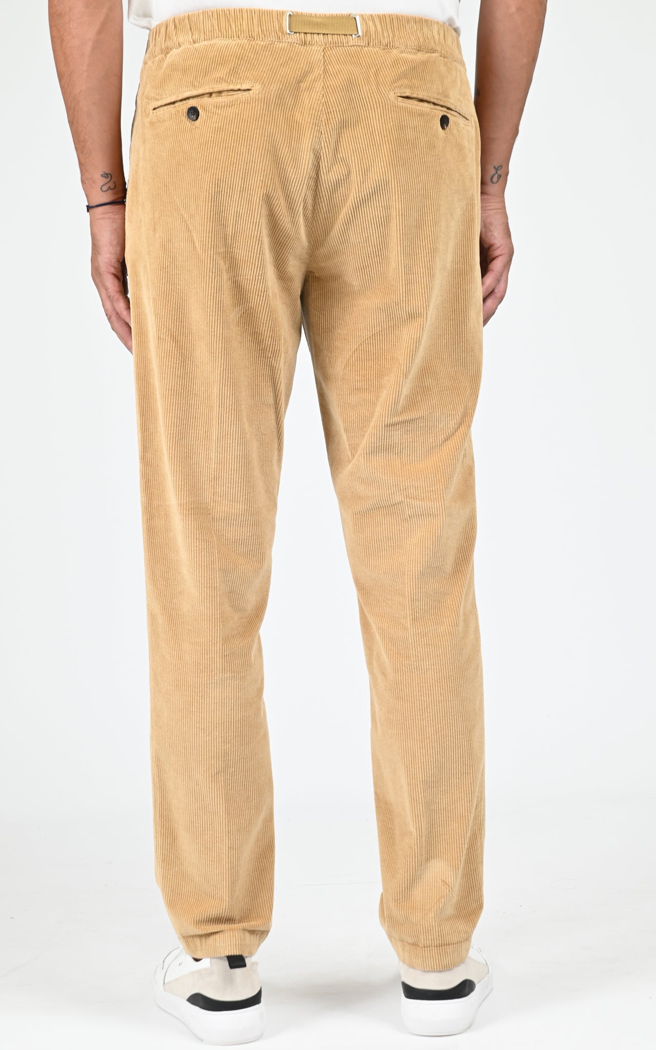 Pantalon velours côtelé caramel 3