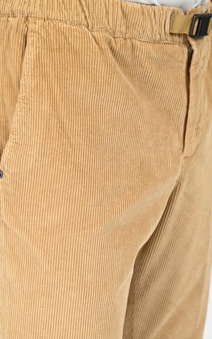 Pantalon velours côtelé caramel