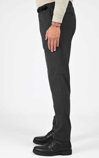 Pantalon droit toucher laine gris