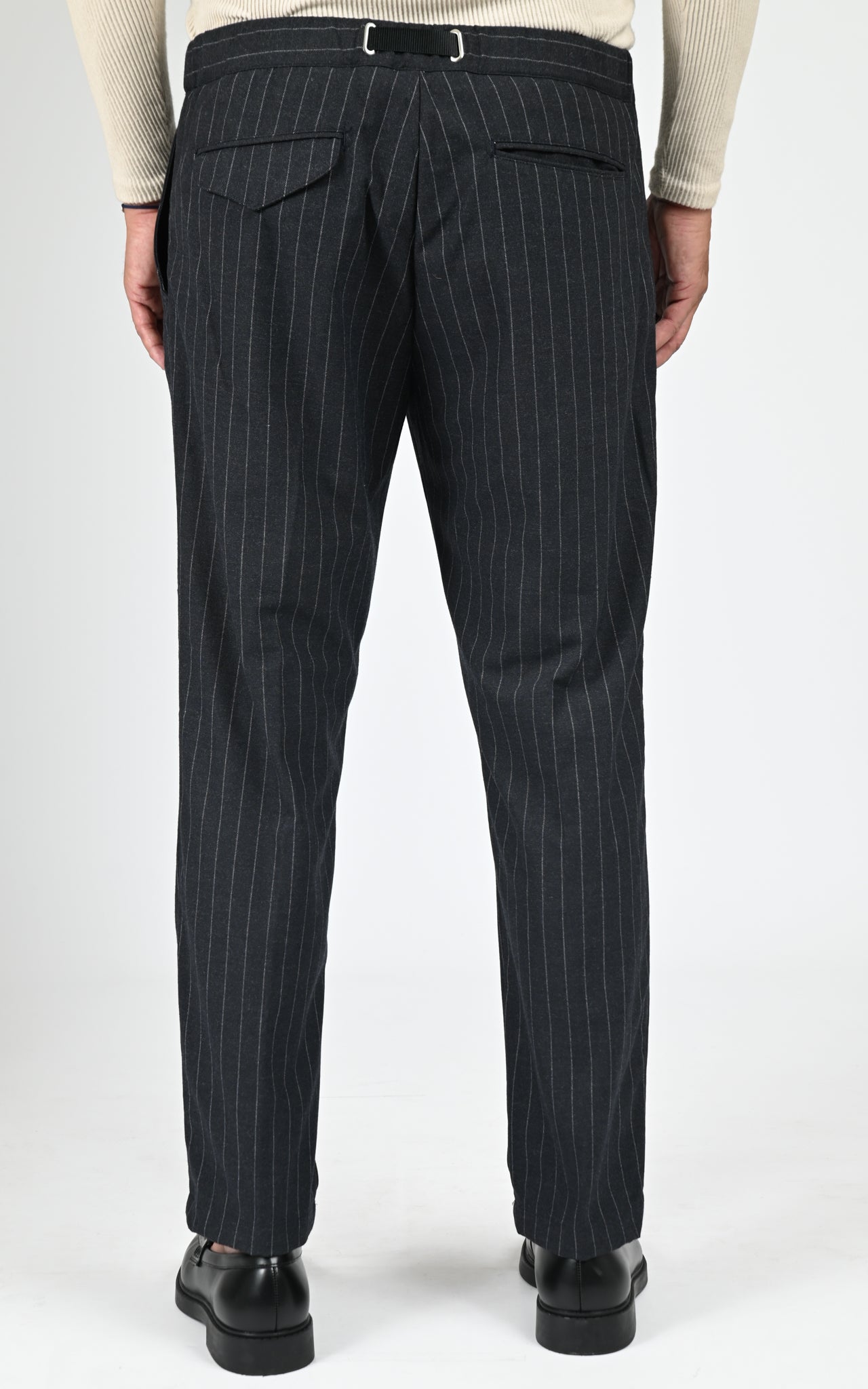 Pantalon toucher laine anthracite 3