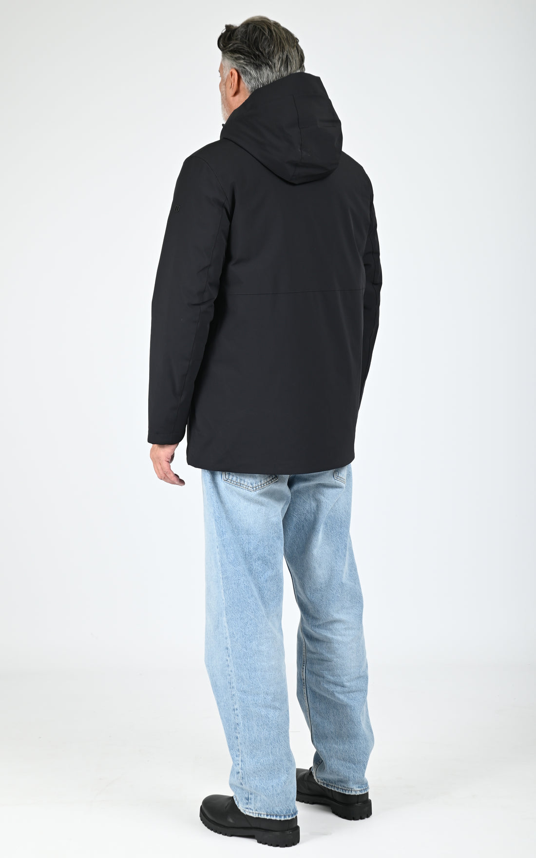 Parka Textile Homme Duno, modèle Sulphur de couleur black