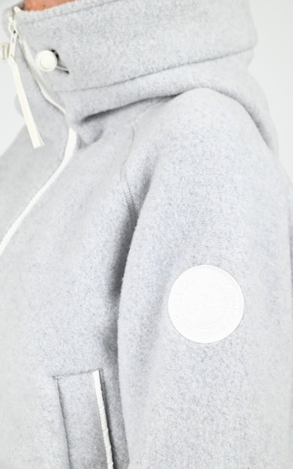 Blouson à capuche polaire Kind Chilliwack gris