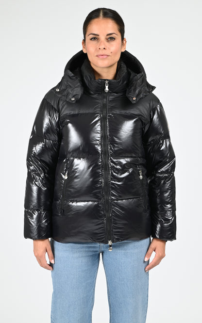 Doudoune courte capuche Lively noir