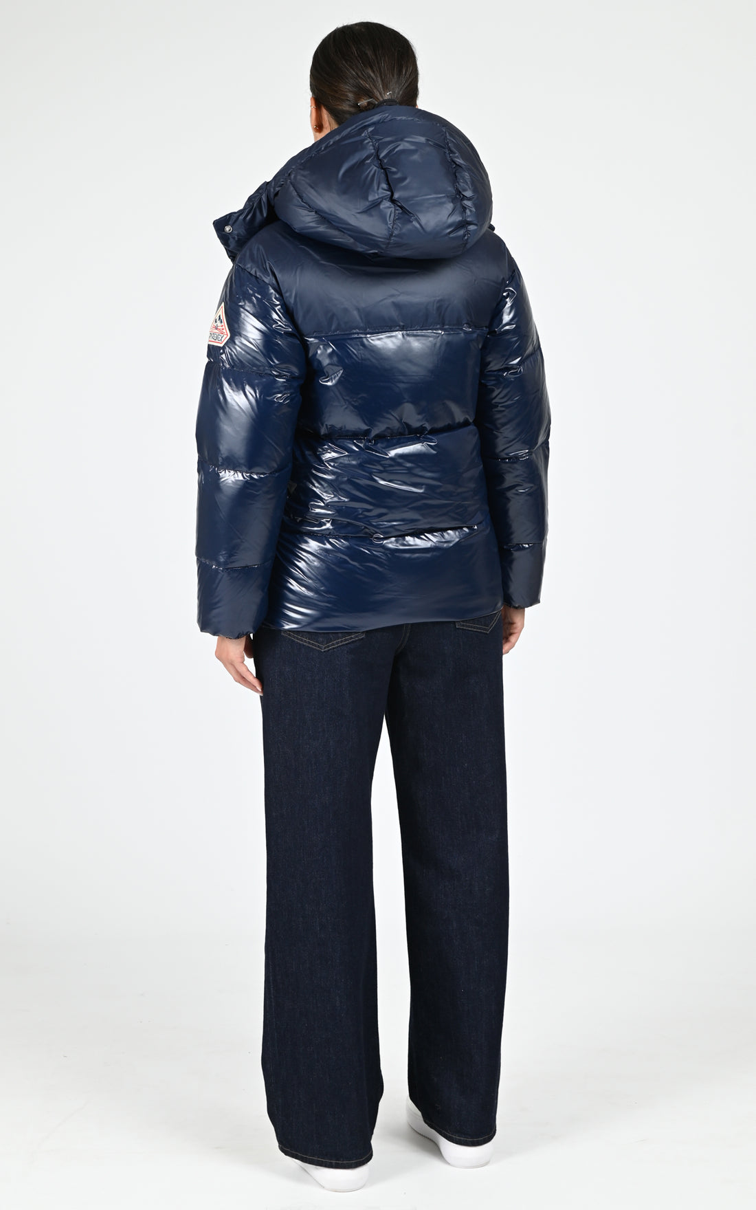 Doudoune courte capuche Lively bleu marine