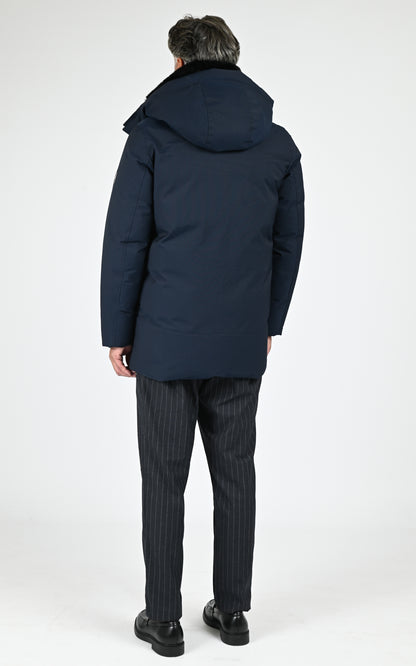 Parka mi-longue 2-en-1 Sullivan bleu marine