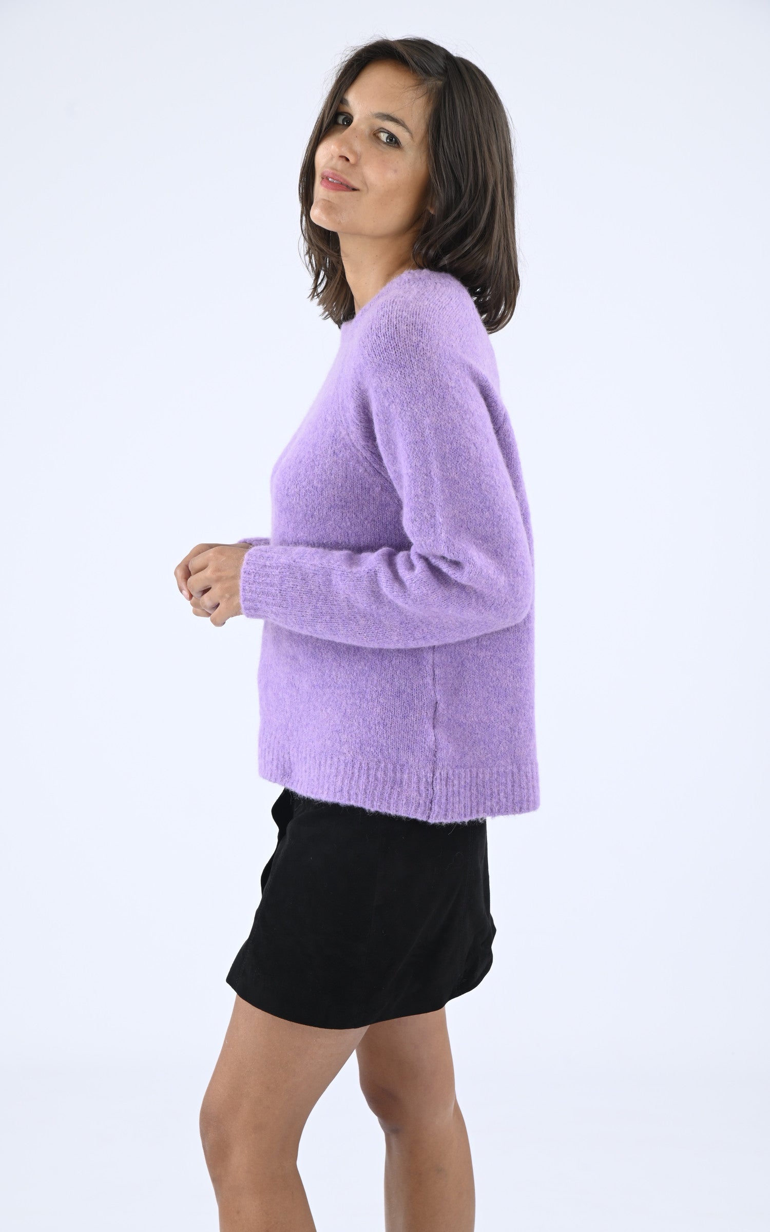 A &quot;MATYA&quot; Violet Les Tricots de Léa Pull Femme interior photo