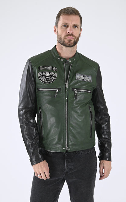 A &quot;ROSCODA 102788&quot; Vert Daytona 73 Blouson Homme closed photo