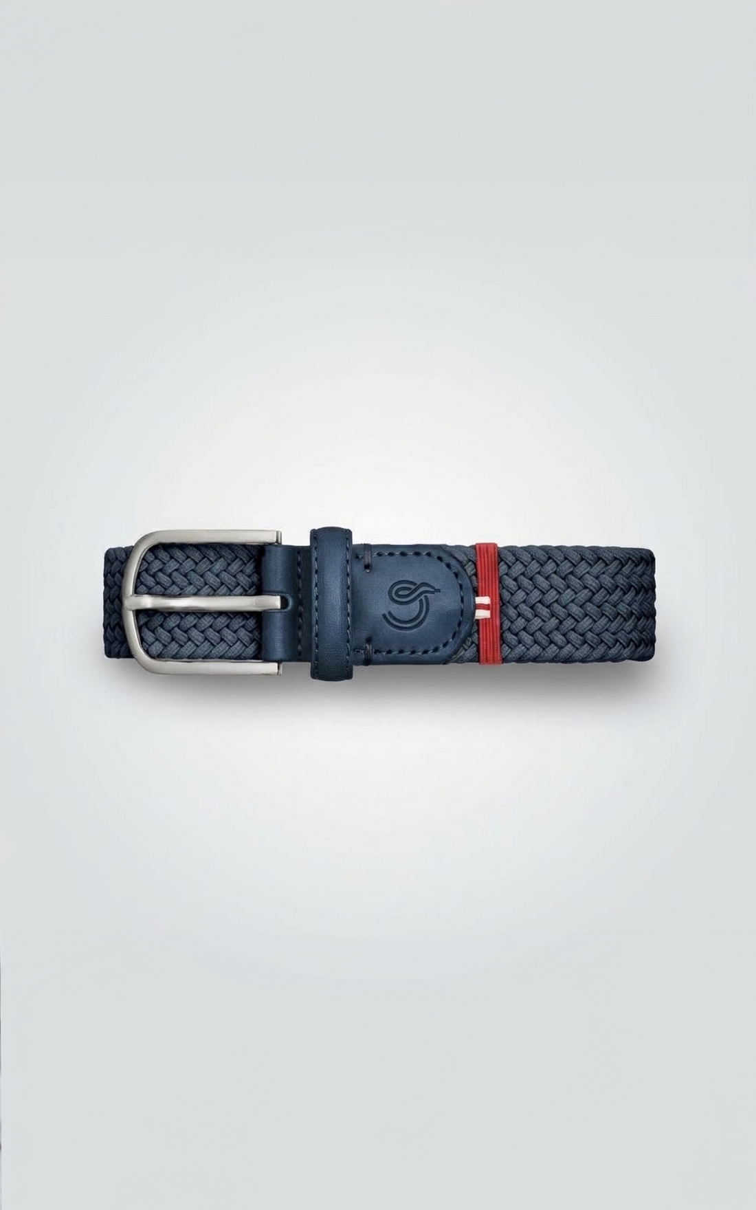 Ceinture tressée Gstaad bleu marine