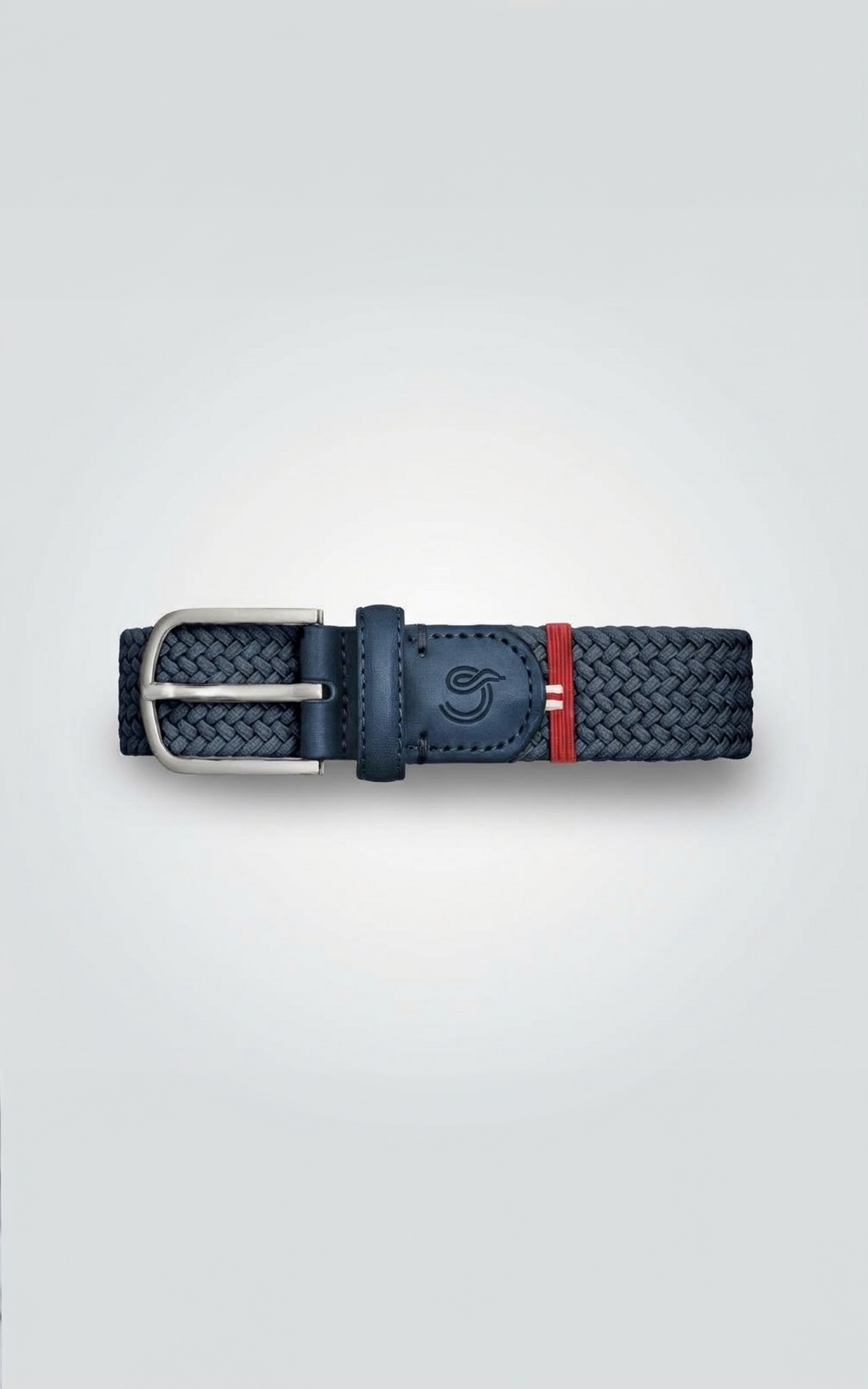 Ceinture tressée Gstaad bleu marine 1