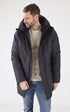 A "PIERRE 3L" Bleu Marine Nobis 3/4 Doudoune Homme opened photo