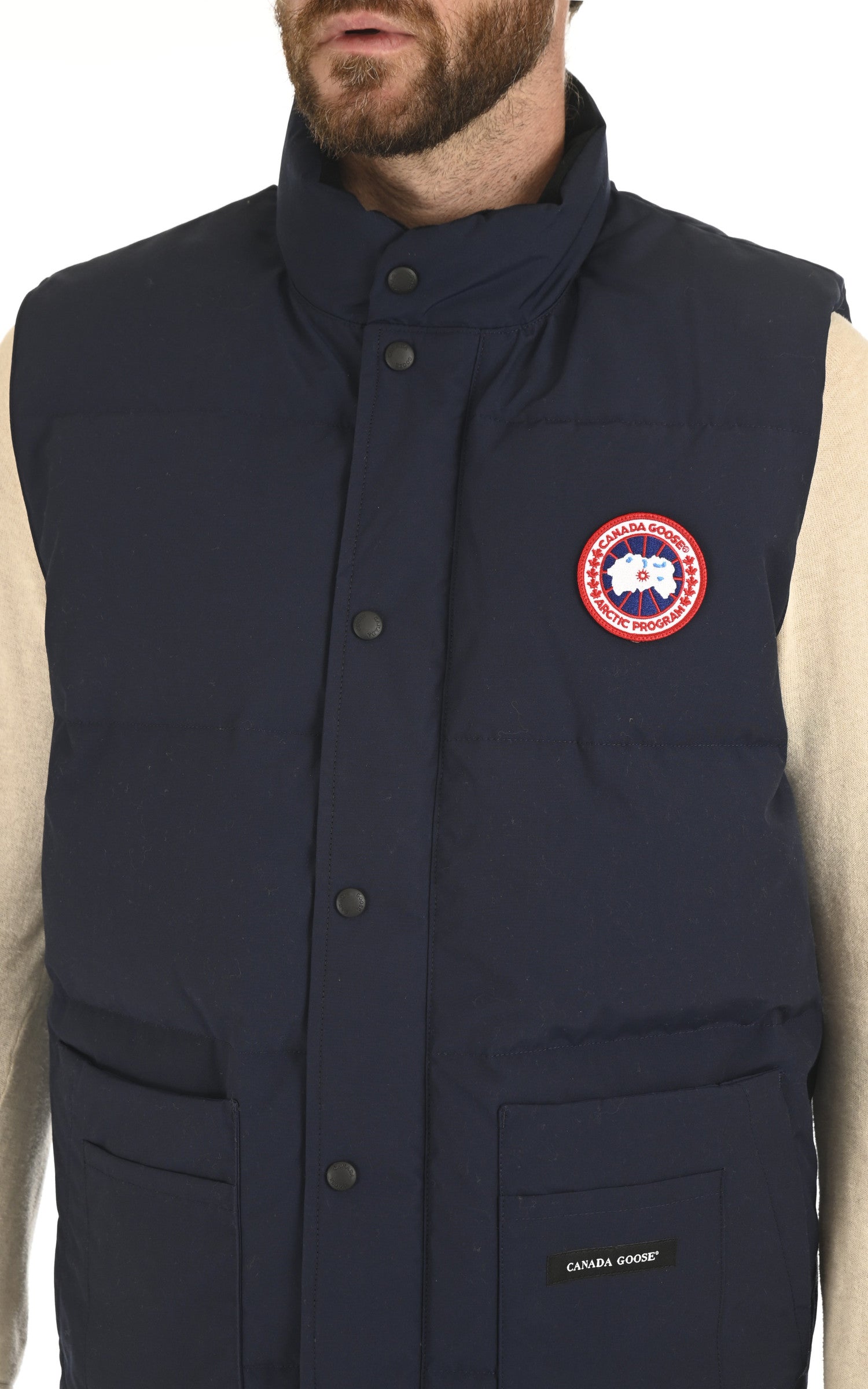 A &quot;FREESTYLE CREW VEST 4154M&quot; Atlantic Navy Canada Goose gil_doudoune Homme details photo 5
