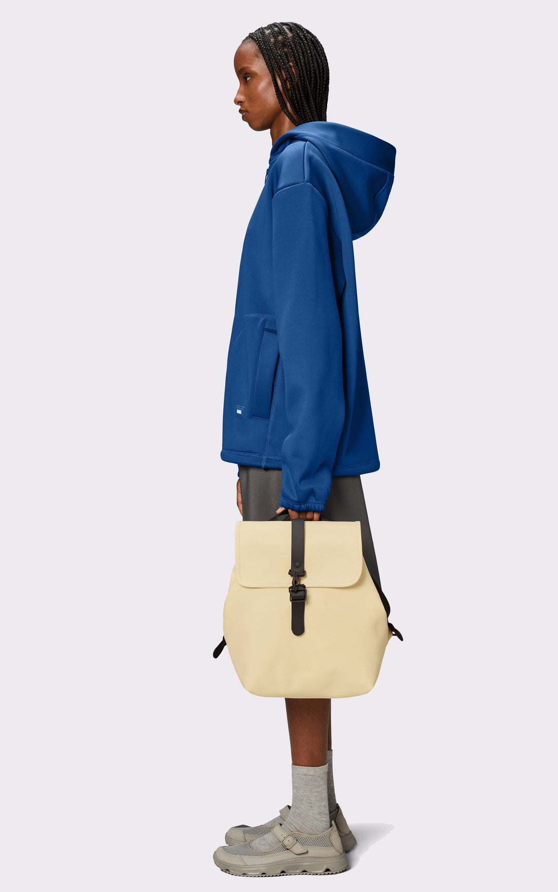 A &quot;13040 BUCKET BACKPACK&quot; Beige Rains Sac Mixte opened photo