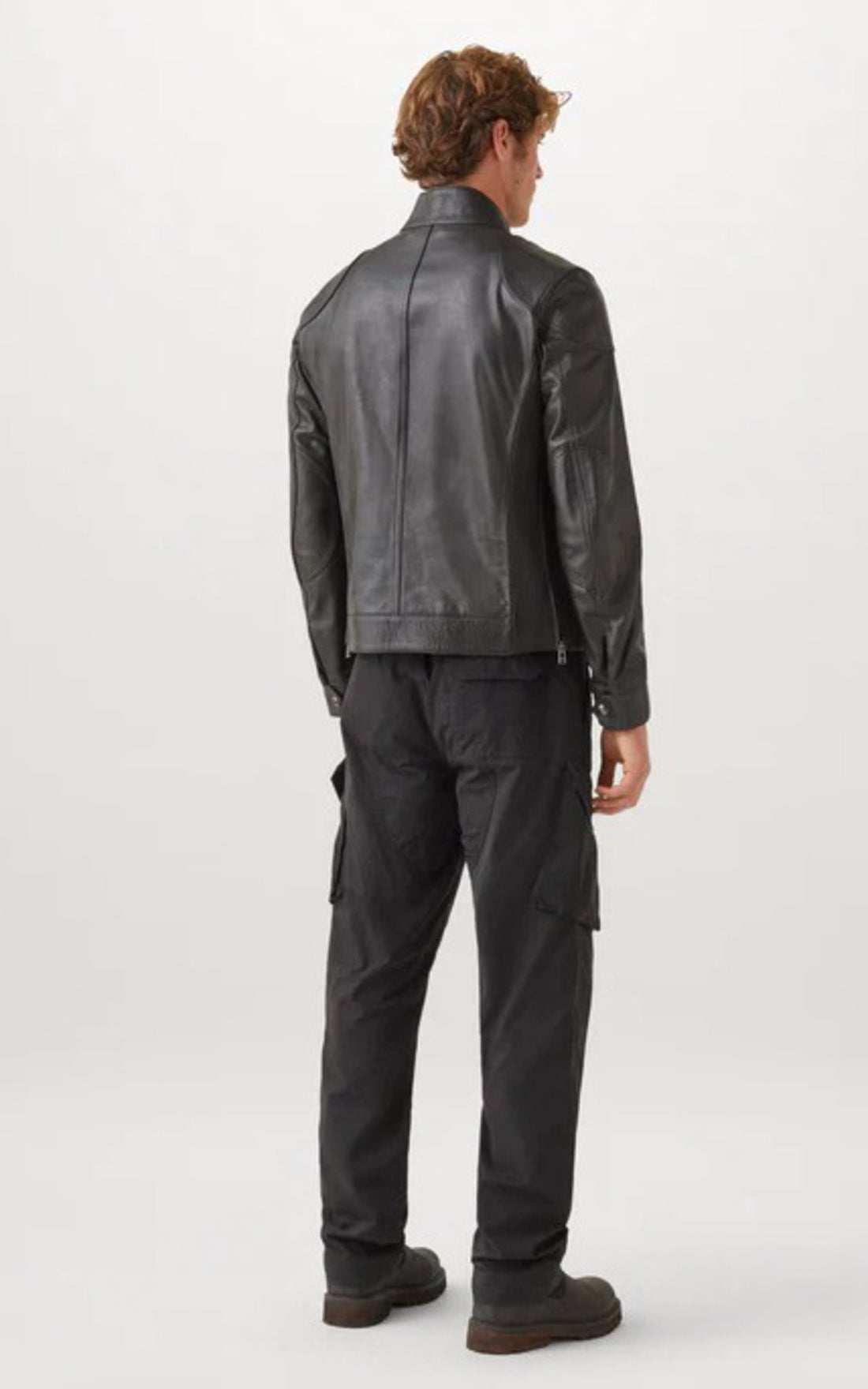A &quot;GANGSTER 100035&quot; Noir Belstaff Blouson Homme closed photo