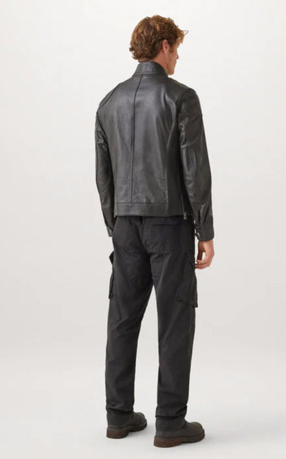 A &quot;GANGSTER 100035&quot; Noir Belstaff Blouson Homme interior photo
