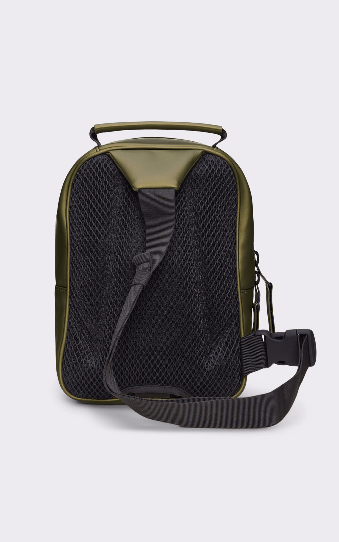 A &quot;13690 BOOK DAYPACK MINI&quot; Kaki Rains Sac Mixte opened photo