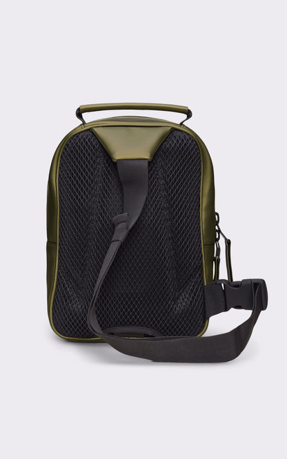 A &quot;13690 BOOK DAYPACK MINI&quot; Kaki Rains Sac Mixte back photo