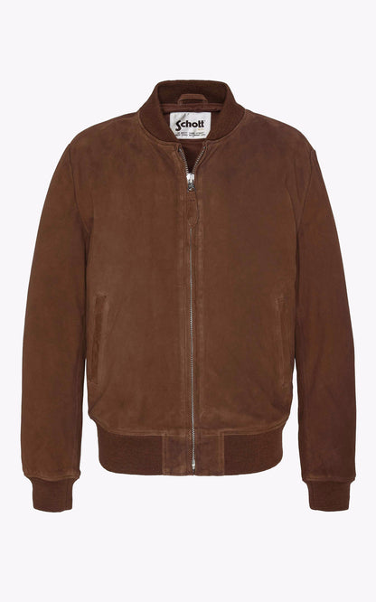 A &quot;LC300&quot; Marron Schott Blouson Homme opened photo