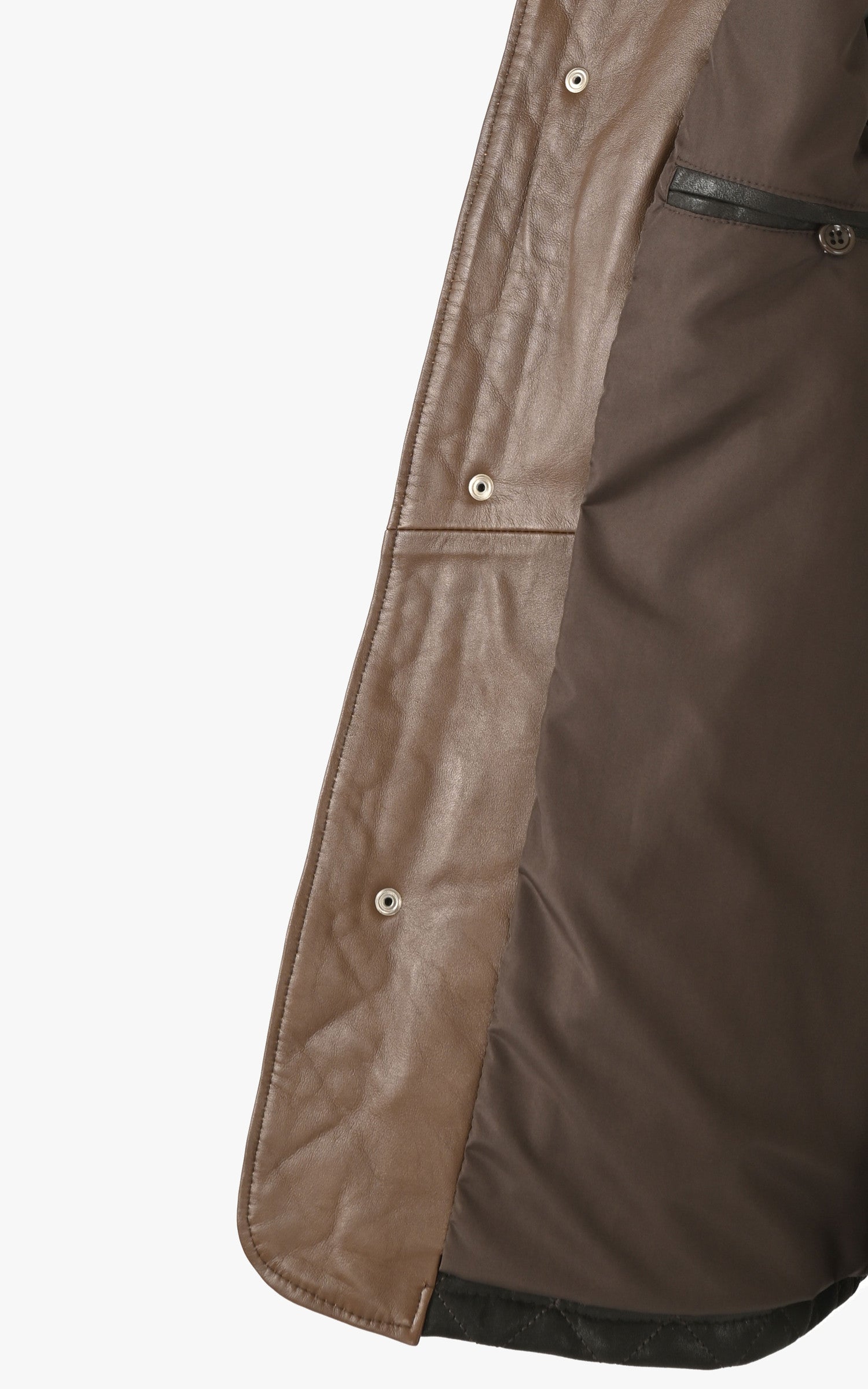 A &quot;E09&quot; Marron Foncé La Canadienne Veste Homme details photo 5