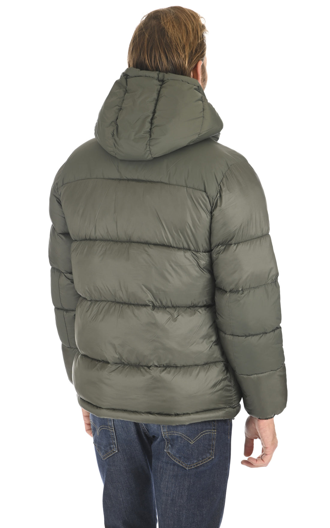 A &quot;CLAUDE HEAVY WARM K5115RW&quot; Kaki K-Way Blouson Mixte opened photo