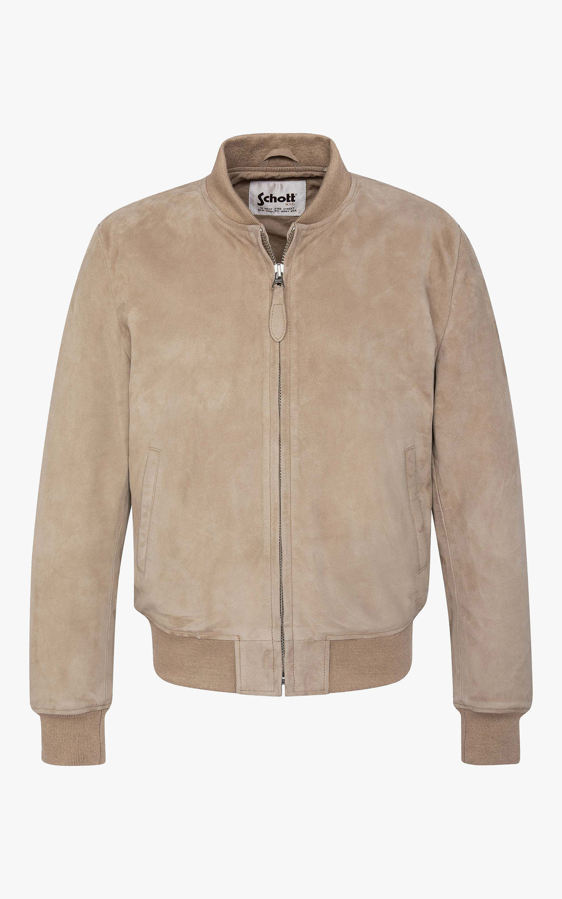 A &quot;LC300&quot; Beige Schott Blouson Homme opened photo