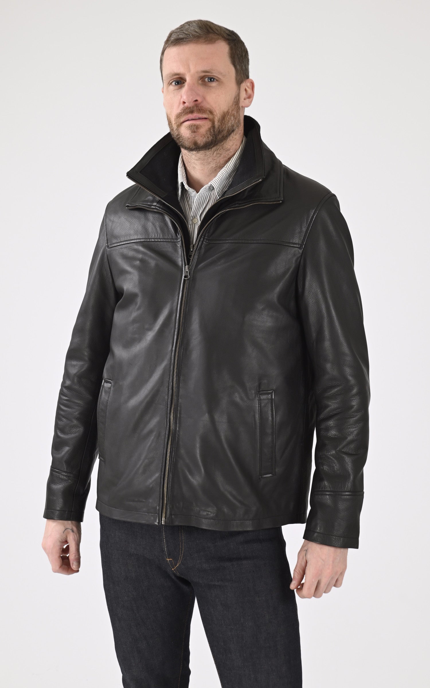 A &quot;COOPER&quot; Noir La Canadienne Blouson Homme closed photo 2