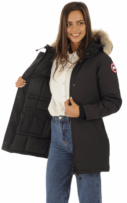 A &quot;VICTORIA 3037L&quot; Navy Canada Goose Parka Femme interior photo