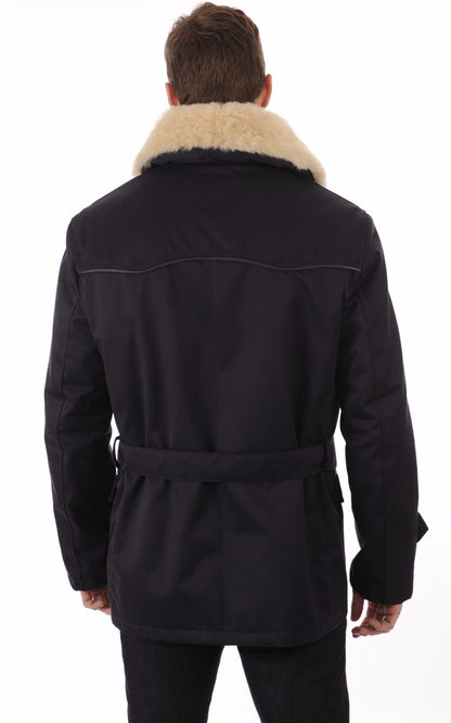 A &quot;CANADIENNE 2&quot; Bleu Foncé La Canadienne Veste Homme back photo