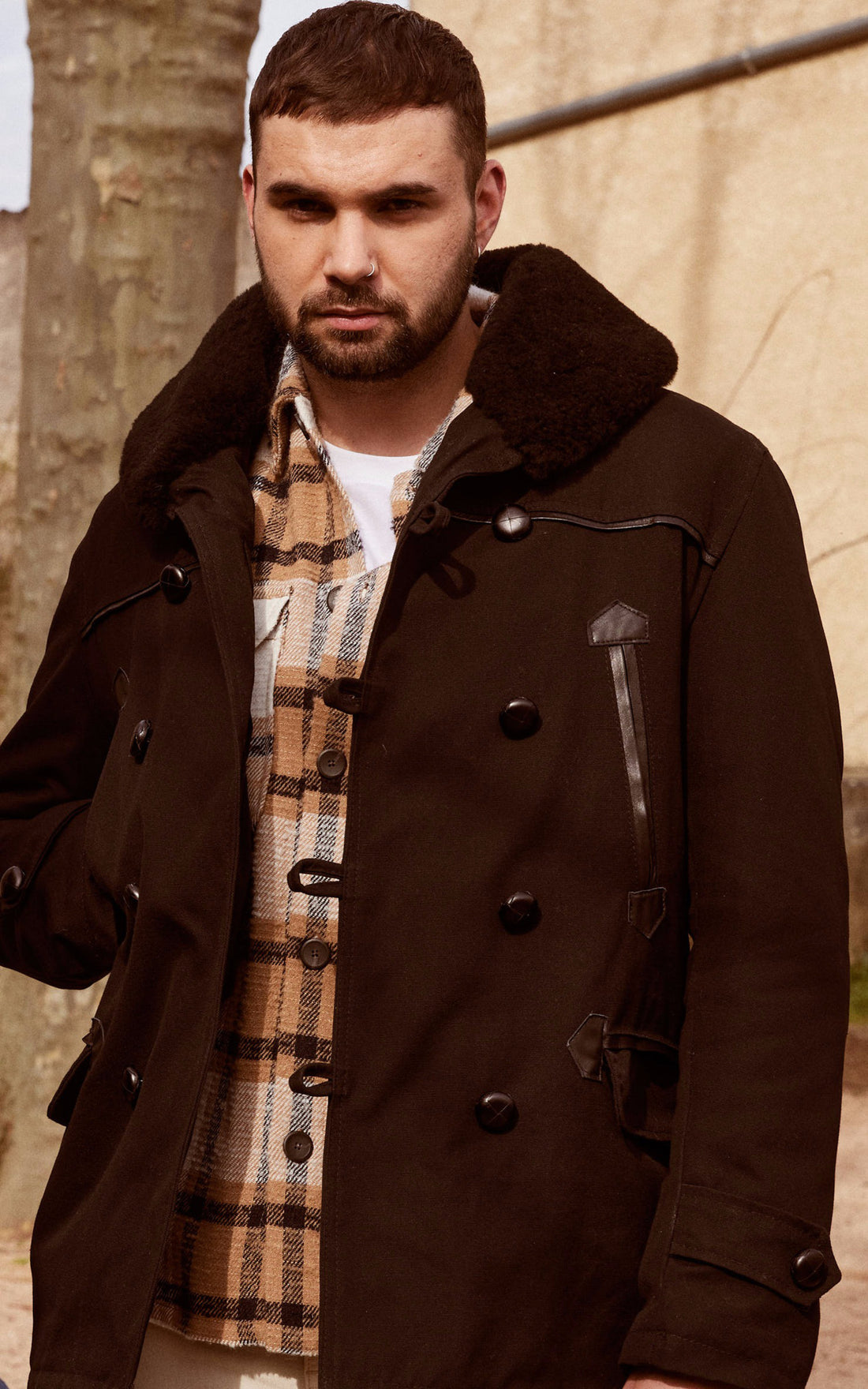 A &quot;CANADIENNE 2&quot; Noir La Canadienne Veste Homme opened photo