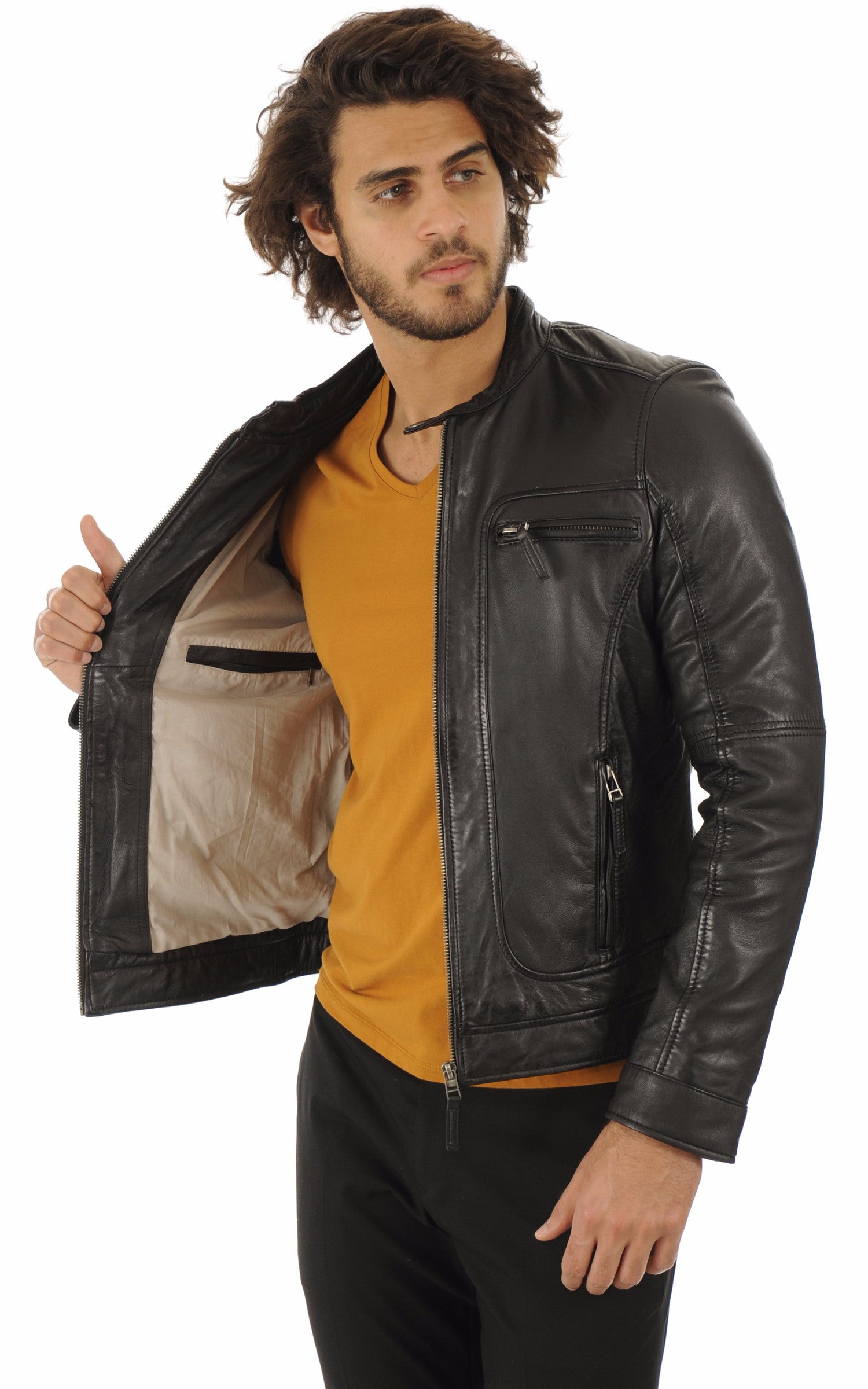 A &quot;CASEY 60901&quot; Noir Oakwood Blouson Homme interior photo
